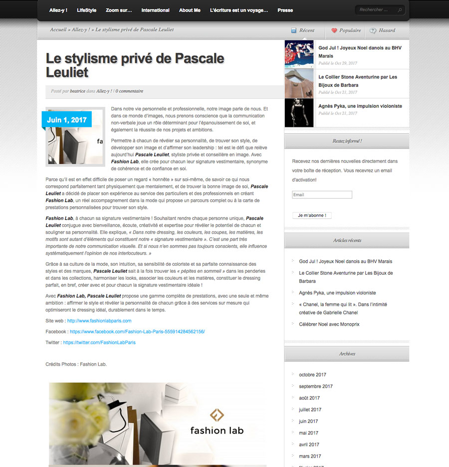 article Assistante Plus